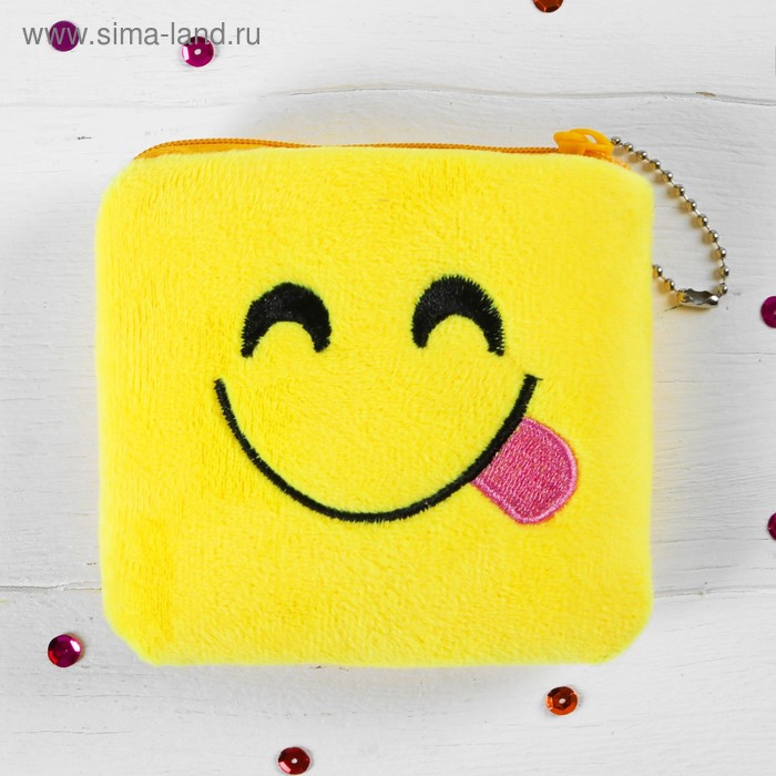 Мягкий кошелёк "Квадратный смайлик" - Фото 1