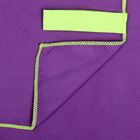 Спортивное полотенце ONLITOP, размер 80х130 см, фиолетовый, 200 г/м2 - Фото 4