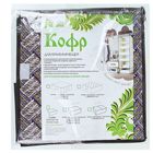 Короб стеллажный для хранения с крышкой 30×28×15 см «Клетка», цвет серо-коричневый - Фото 3