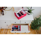 Набор органайзеров для хранения белья с крышкой «Горох», 3 шт, 32×24×12 см, цвет красный - Фото 2