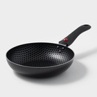 Сковорода Forever, d=20 см, съёмная ручка, стеклянная крышка, антипригарное покрытие, алюминий, чёрная - Фото 3