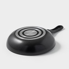 Сковорода Forever, d=20 см, съёмная ручка, стеклянная крышка, антипригарное покрытие, алюминий, чёрная - Фото 5