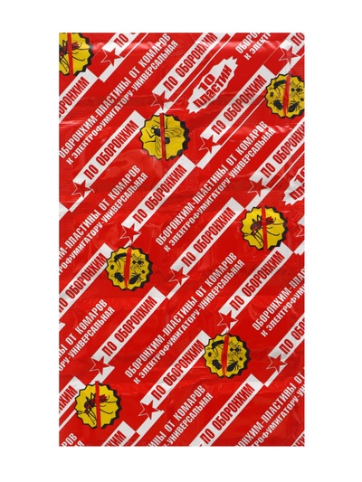 Пластины от комаров по "Оборонхим" без запаха, красные, 10 шт