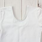 Купальник гимнастический с юбкой для девочки, рост 128 см, цвет белый Г 3.03 - Фото 2