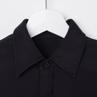 Рубашка-боди для мальчика, рост 122 см, цвет чёрный Р 1.02 - Фото 2