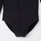 Рубашка-боди для мальчика, рост 134 см, цвет чёрный Р 1.02 - Фото 3