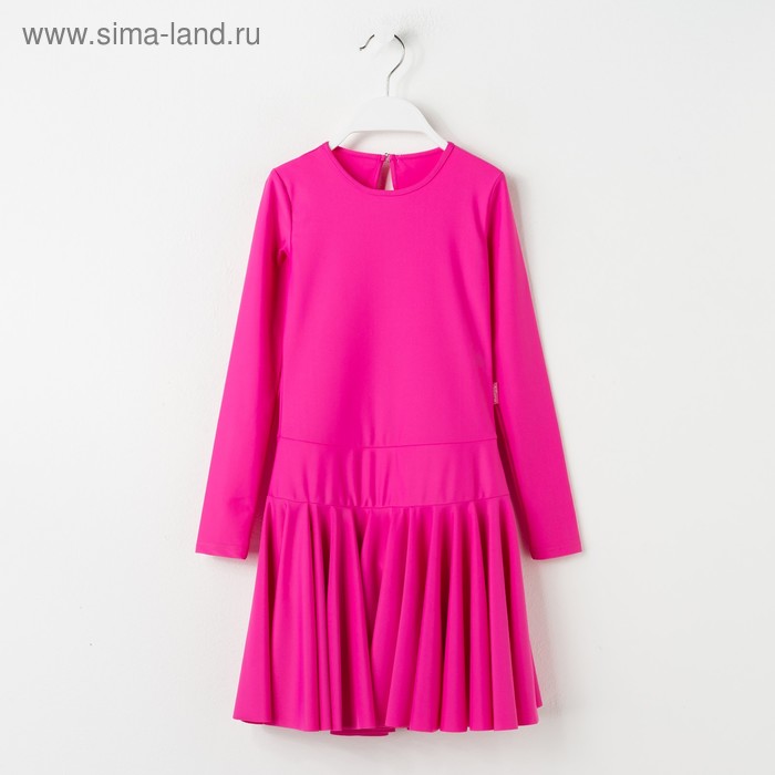 Платье спортивное для девочки, рост 116, цвет малиновый Р 2.4 - Фото 1