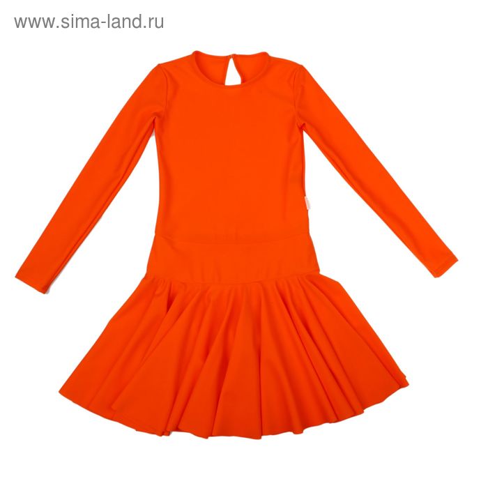 Платье спортивное для девочки, рост 116, цвет оранжевый Р 2.4 - Фото 1