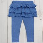 Легинсы для девочки «Полевые цветы», рост 74 см (48), цвет голубой - Фото 7