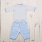 Комплект детский (кофточка, штанишки), рост 62 см, цвет голубой 4006Вг62_М - Фото 2