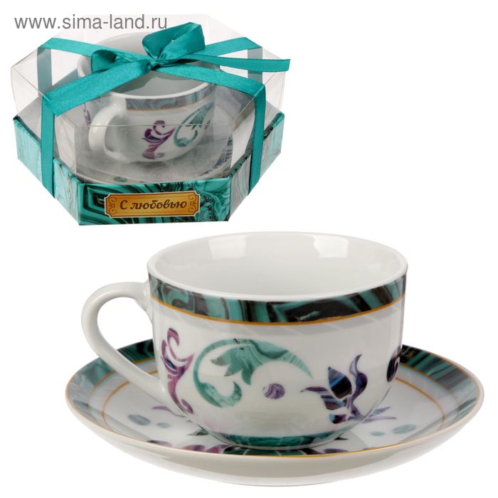 Чайная пара "Самая лучшая бабушка", 220 мл - Фото 1