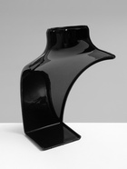 Бюст для украшений с отверстиями для серёжек QF, 13.5×10.5×20 см, h=20 см, чёрный, глянцевый - Фото 5