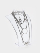 Бюст для украшений с отверстиями для серёжек QF, 10×2.5×13 см, h=13 см, прозрачный, глянцевый - Фото 1