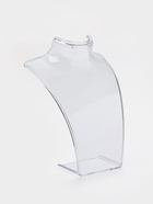 Бюст для украшений с отверстиями для серёжек QF, 10×2.5×13 см, h=13 см, прозрачный, глянцевый - Фото 2