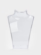 Бюст для украшений с отверстиями для серёжек QF, 10×2.5×13 см, h=13 см, прозрачный, глянцевый - Фото 3