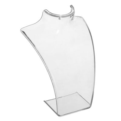 Бюст для украшений, 11.5×10×15 см, h=15 см, прозрачный, глянцевый