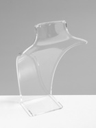 Бюст для украшений с отверстиями для серёжек QF, 13.5×10.5×20 см, h=20 см, прозрачный, глянцевый - Фото 5