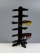 Подставка под очки 6 мест, 16×14.5×35.5 см, чёрная - Фото 8