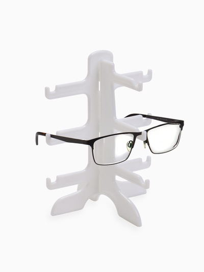 Подставка под очки 3 места, 16×14.5×20, белая