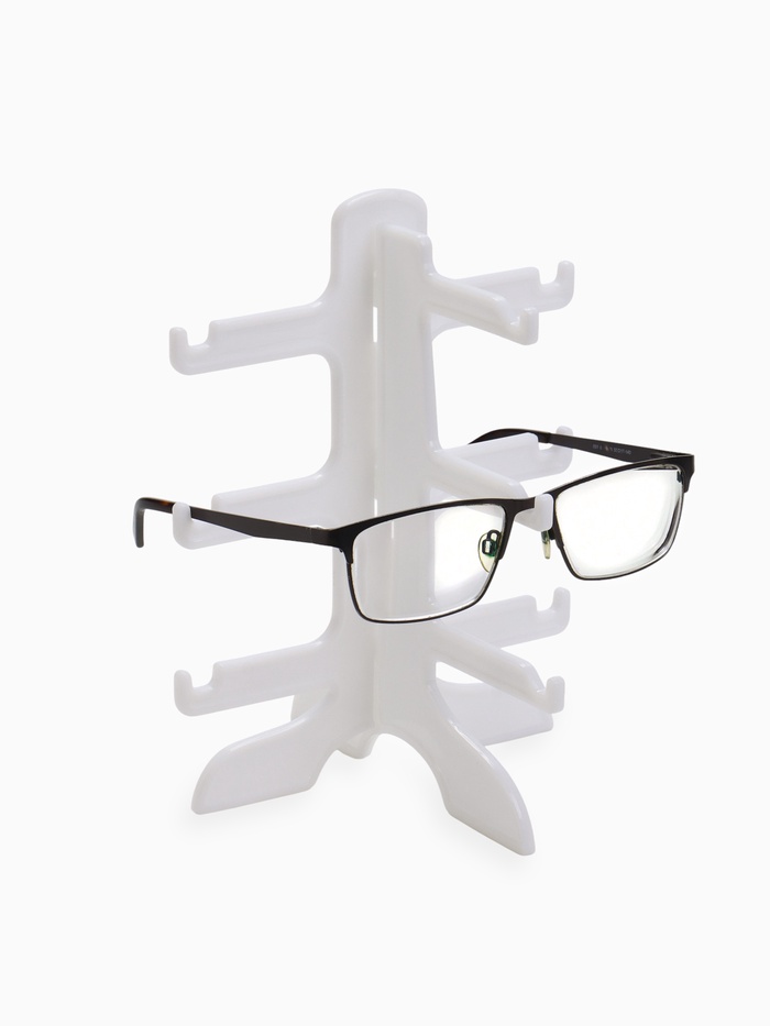 Подставка под очки 3 места, 16×14.5×20, белая - Фото 1