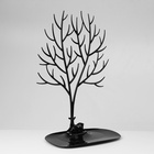 Подставка для украшений «Олень», 25×15×41 см, прямоугольное основание, чёрная - Фото 2