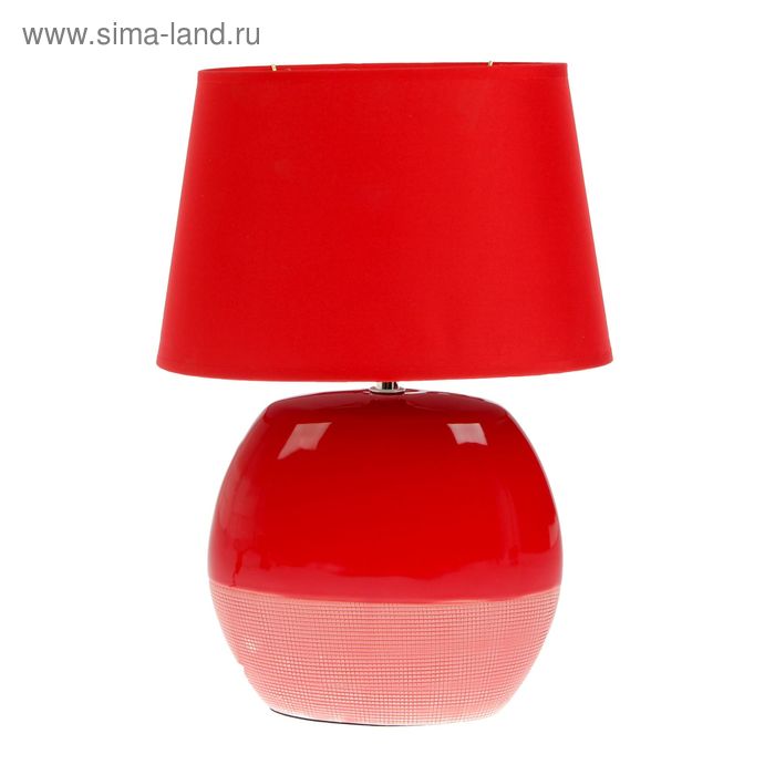 Лампа настольная керамика "Красный песок" Е14 220В 35х19х25 см - Фото 1