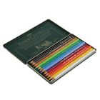 Карандаши художественные цветные Faber-Castell Polychromos® 12 цветов, в металлической коробке - Фото 2