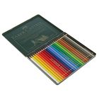 Карандаши художественные цветные Faber-Castell Polychromos® 24 цвета, в металлической коробке - Фото 2