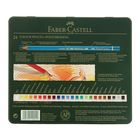 Карандаши художественные цветные Faber-Castell Polychromos® 24 цвета, в металлической коробке - Фото 3