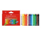 Мелки восковые 12 цветов Faber-Castell TRIANGULAR, трёхгранные - фото 108317422