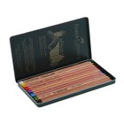 Пастель сухая художественная в карандаше набор Faber-Castell PITT® 12 цветов металлическая коробка 112112 - Фото 2