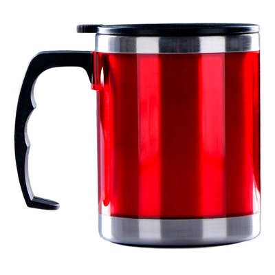 Термокружка, 450 мл, сохраняет тепло 2 ч, 11×12 см, красная