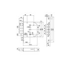 Замок врезной «Эльбор», 1.06.42.5.5 (542 ВФТЗ) Гранит, левый, с задвижкой - Фото 2
