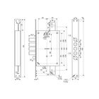 Замок врезной "Гардиан" 2112Т, сувальдный, с защелкой, 5 ключей - фото 20707073
