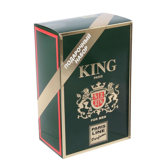 Подарочный набор для мужчин: Туалетная вода King+пена для бритья - фото 1898051218
