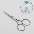 Ножницы маникюрные ZINGER, прямые, 9,5 см, цвет матовый серебристый, B-105-D-SH - Фото 1