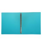 Папка на 4 кольцах А4, 24 мм, Erich Krause Glance Vivid, пластиковая, толщина 500 мкм, тиснение - диагональ, вместимость до 100 листов, микс - Фото 2