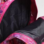 Рюкзак школьный 077-031, отд на молнии, 3 н/кармана,  розовый - Фото 5