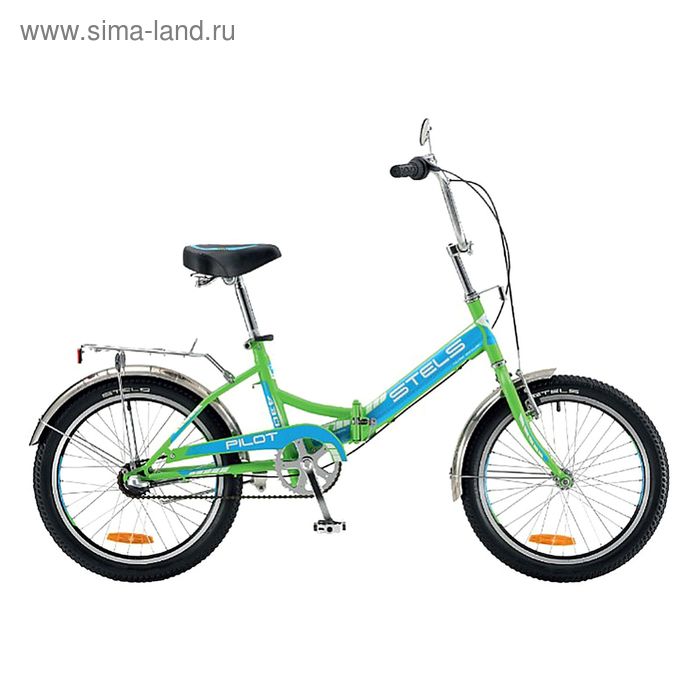 Велосипед 20" Stels Pilot-430, 2016, цвет зелёный/голубой, размер 15"