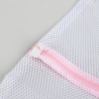 Мешок для стирки белья Доляна, 50×60 см, крупная сетка, цвет белый - Фото 8