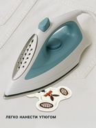 Термоаппликация «Мишка с бантиком», 5.5×6 см, бежевая - Фото 2