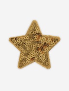 Термоаппликация «Звезда», с пайетками, 5.2×5.2 см, цвет золотой - Фото 1