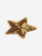 Термоаппликация «Звезда», с пайетками, 5.2×5.2 см, цвет золотой - Фото 2