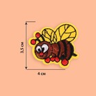 Термоаппликация «Пчёлка», 4 × 3,5 см, цвет разноцветный - Фото 2