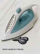 Термоаппликация «Бантик», с пайетками, 5.2×4 см, цвет серебряный - Фото 2