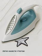 Термоаппликация «Звёздочка», 3.7×3.7 см, цвет серебряный - Фото 2