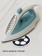 Термоаппликация «Футбольный мячик», d=3 см, белая, чёрная - Фото 2