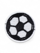 Термоаппликация «Футбольный мячик», d=3 см, белая, чёрная - Фото 4