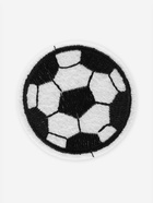 Термоаппликация «Футбольный мячик», d=5.1 см, белая, чёрная - Фото 3