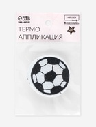 Термоаппликация «Футбольный мячик», d=5.1 см, белая, чёрная - Фото 7